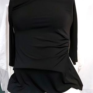 HALSTON ladies long sleeve Small black top